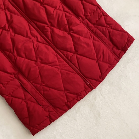 {VTG} Eddie Bauer | Diamond Quilted Premium Goose Down Full Zip Puffer Coat (1X) - Picture 5 of 16